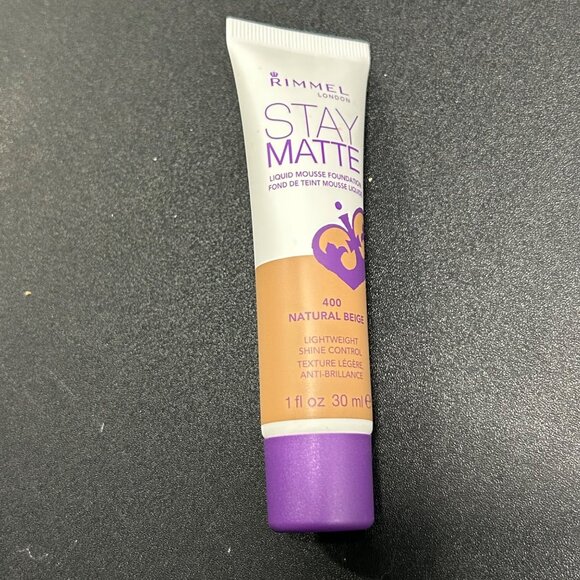 Rimmel Stay Matte Liquid Mousse Foundation 400 Natural Beige 1 Fl Oz - Picture 1 of 2